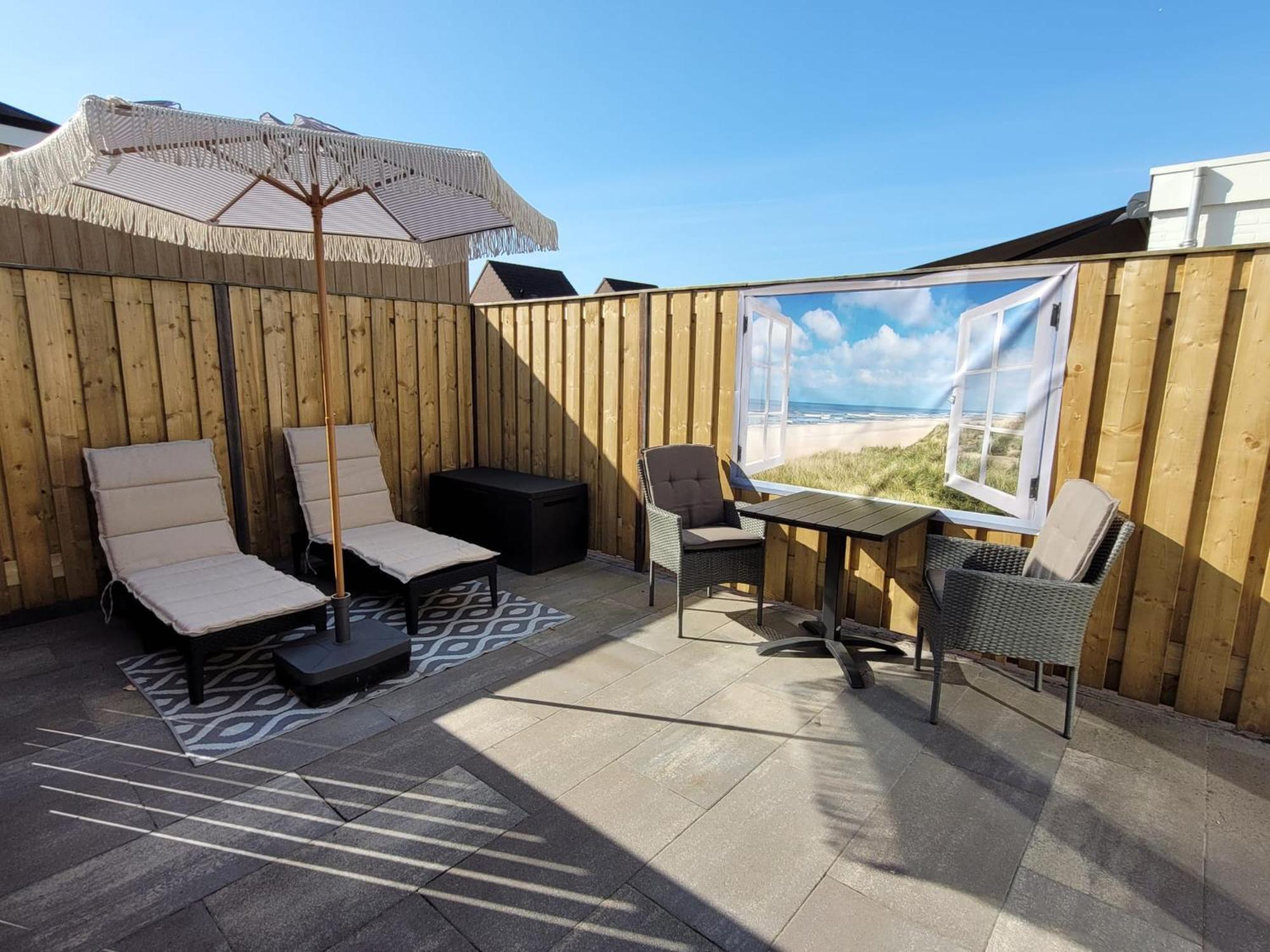 Luxe Kamer Langendam 48 Met Prive Terras Zoutelande Eksteriør bilde